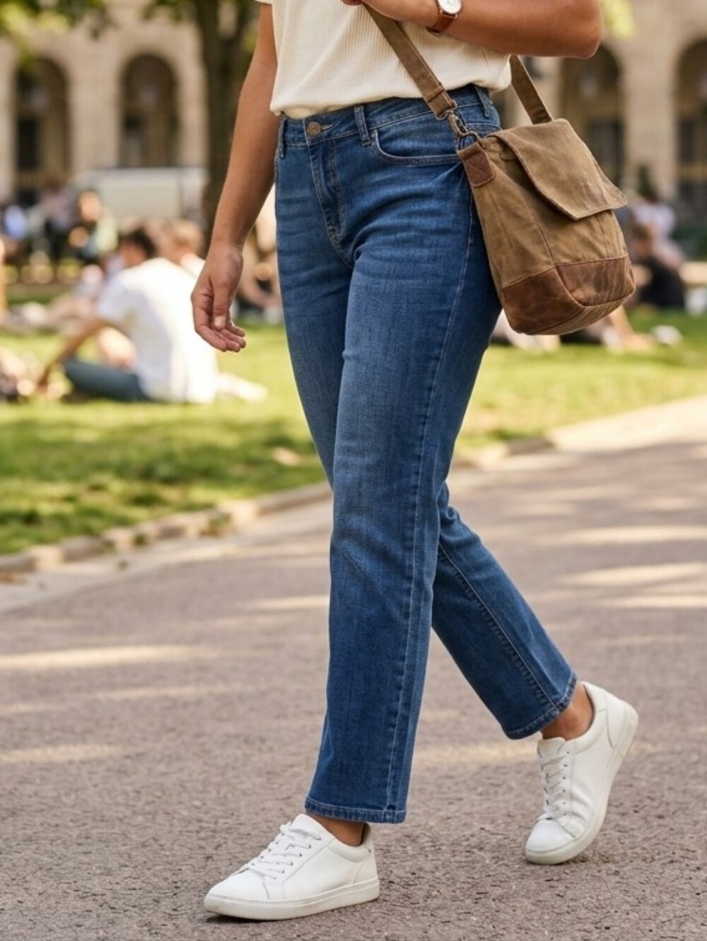 Kut From The Cloth Katy Ankle Straight Leg Medium Wash Jeans Size 8 Classic